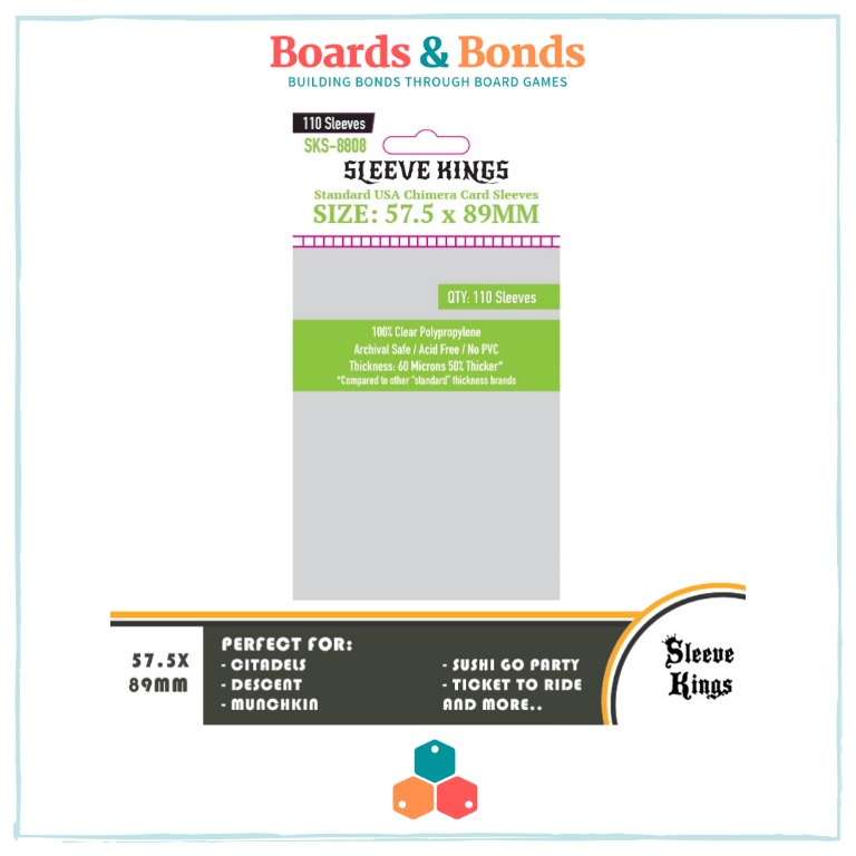 Sleeve Kings Standard USA Chimera Card Sleeves (57.5x89mm) 110 pcs