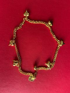 Sparkling Ladies Anklet (Gold Plated) 大方女装度金脚链