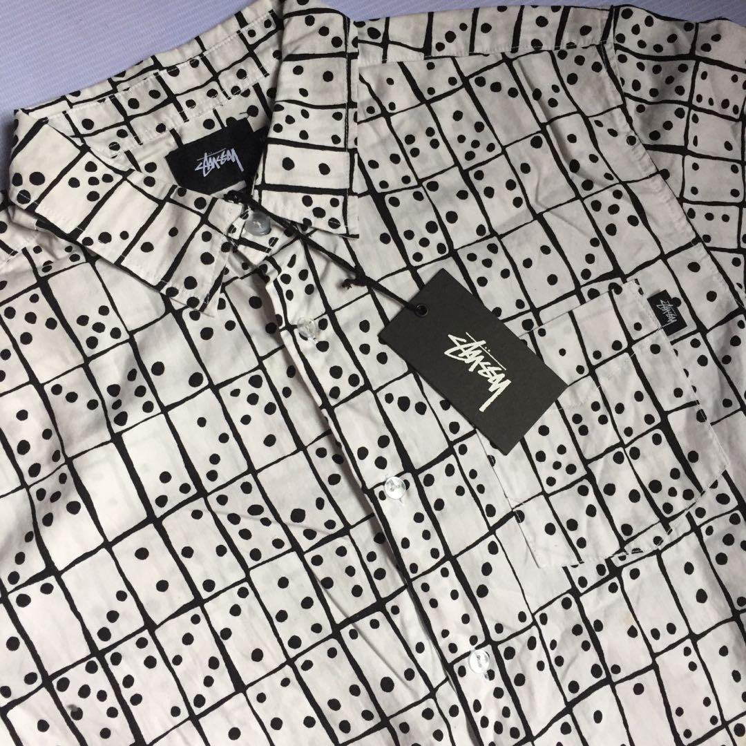 Stussy domino button down, Men's 