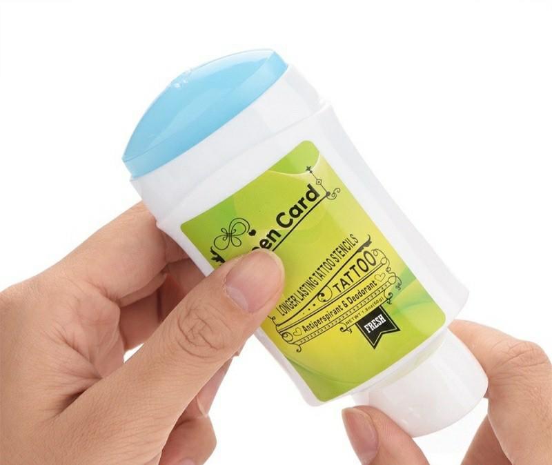 Tattoo Stencil Tattoo Transfer Lotion Stencils Green Card, Beauty