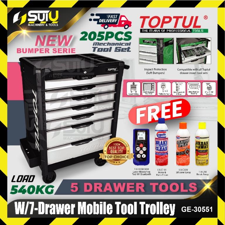 Toptul GE-30551 / GE 30551 / GE30551 7 Drawer Mobile Tool ...