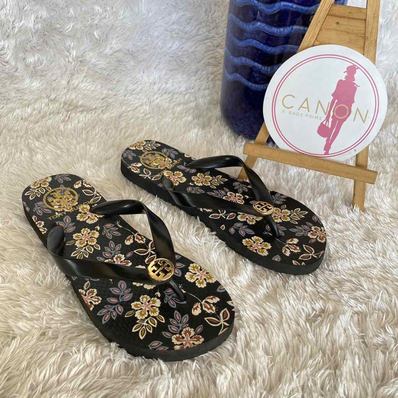 Tory burch sales flower flip flops