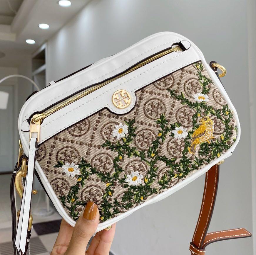 TB T Monogram Jacquard Camera Bag, Women's Fashion, Bags & Wallets,  Cross-body Bags on Carousell