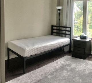 Twin Bed Frame + 8" Gel Memory Foam Mattress Twin Bed Frame + 8" Gel Memory Foam Mattress