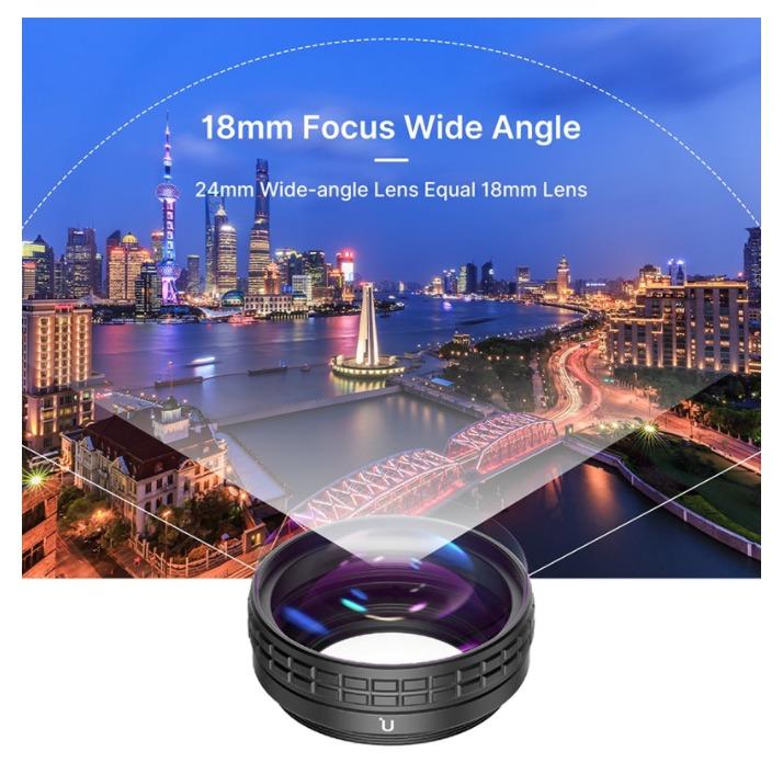 Ulanzi WL-1 Macro Lens Groothoek Adapter Ring, 2-in-1, 52 mm geschikt voor Sony ZV1 Camera Fotografie Accessoires, Lens voor Vlog voor Digitale Camera (WL-1 Wit