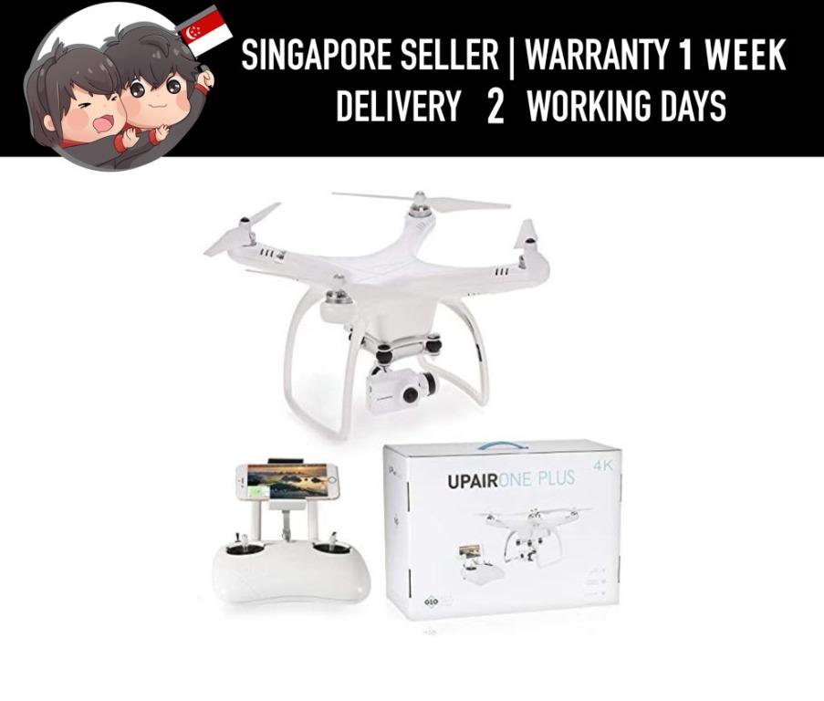 UPAIR One Plus Quadcopter Drone Video Drone 4K HD 5.8G Mobile App Version Wi Fi Transmit Live Video 2.4G Remote Controller GPS Return to Home