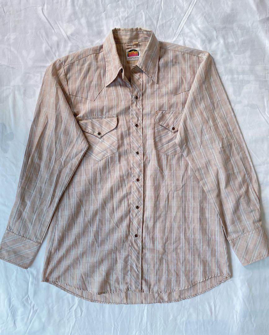 Vintage Miller Western Shirt, Men's 