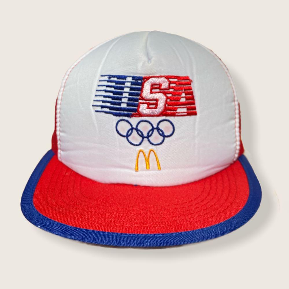 Vintage USA Olympics McDonalds 1984 Snapback Trucker Hat Mesh Cap ...