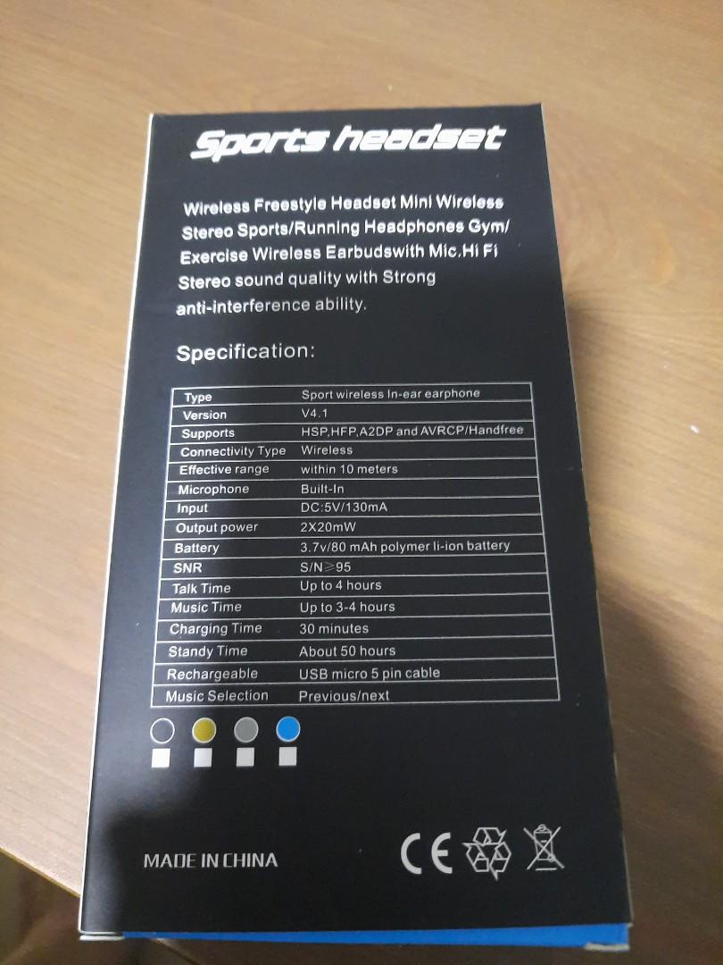 Wireless Headset64454939351811111