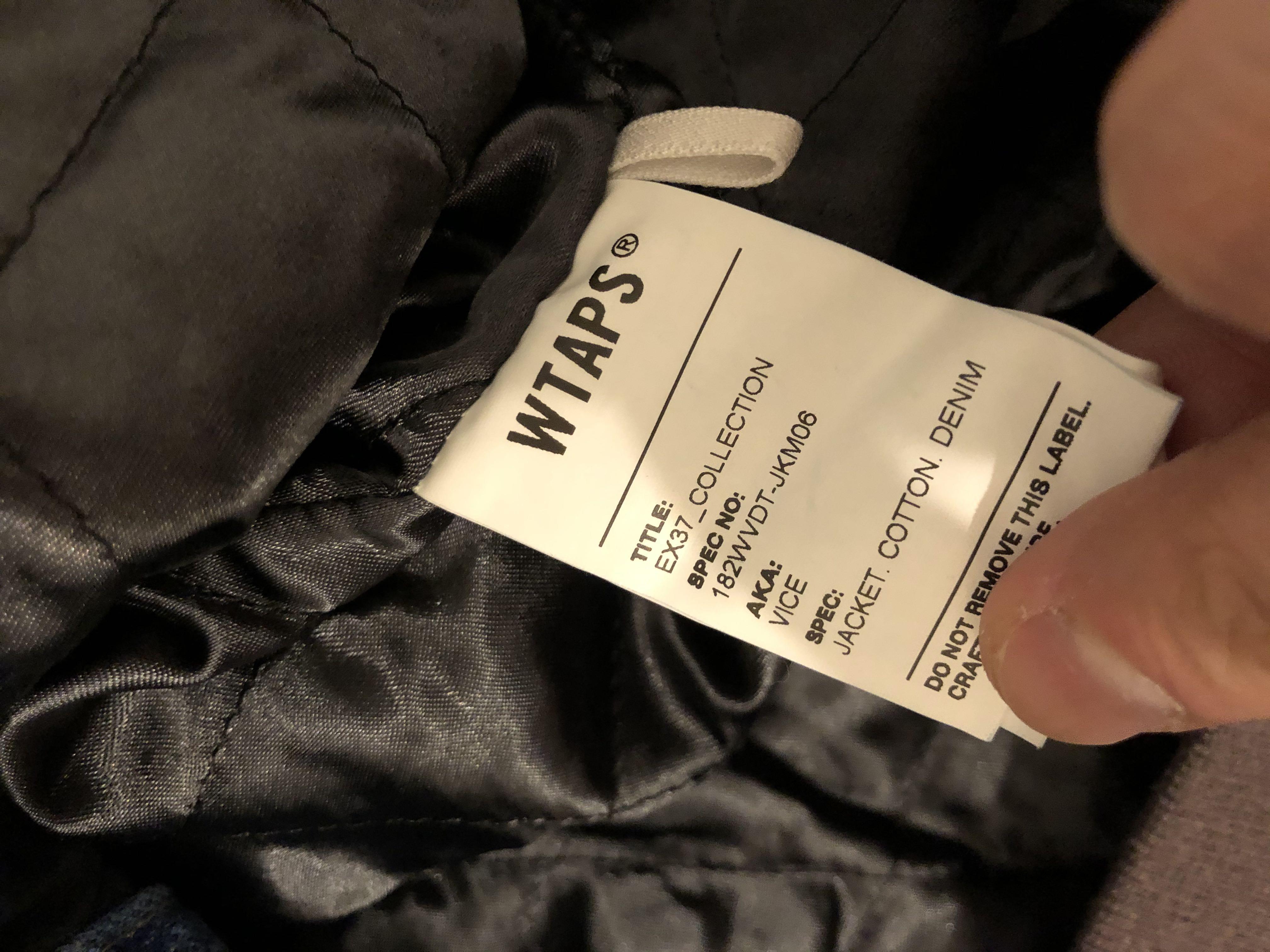 wtaps 18aw vice jacket cotton denim wtvua size s indigo tet, 男裝 ...