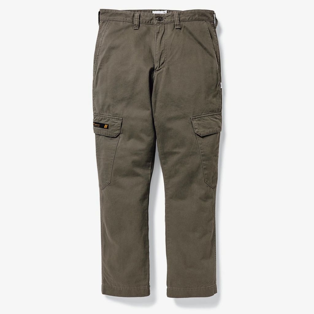 Wtaps 19aw jungle skinny 01 trousers cotton satin twill size m olive