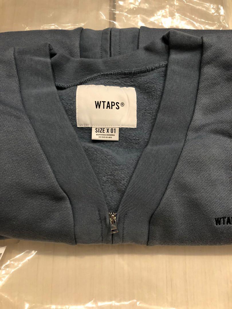 wtaps 20ss club cardigan copo sweater zip up size s blue wtvua tet