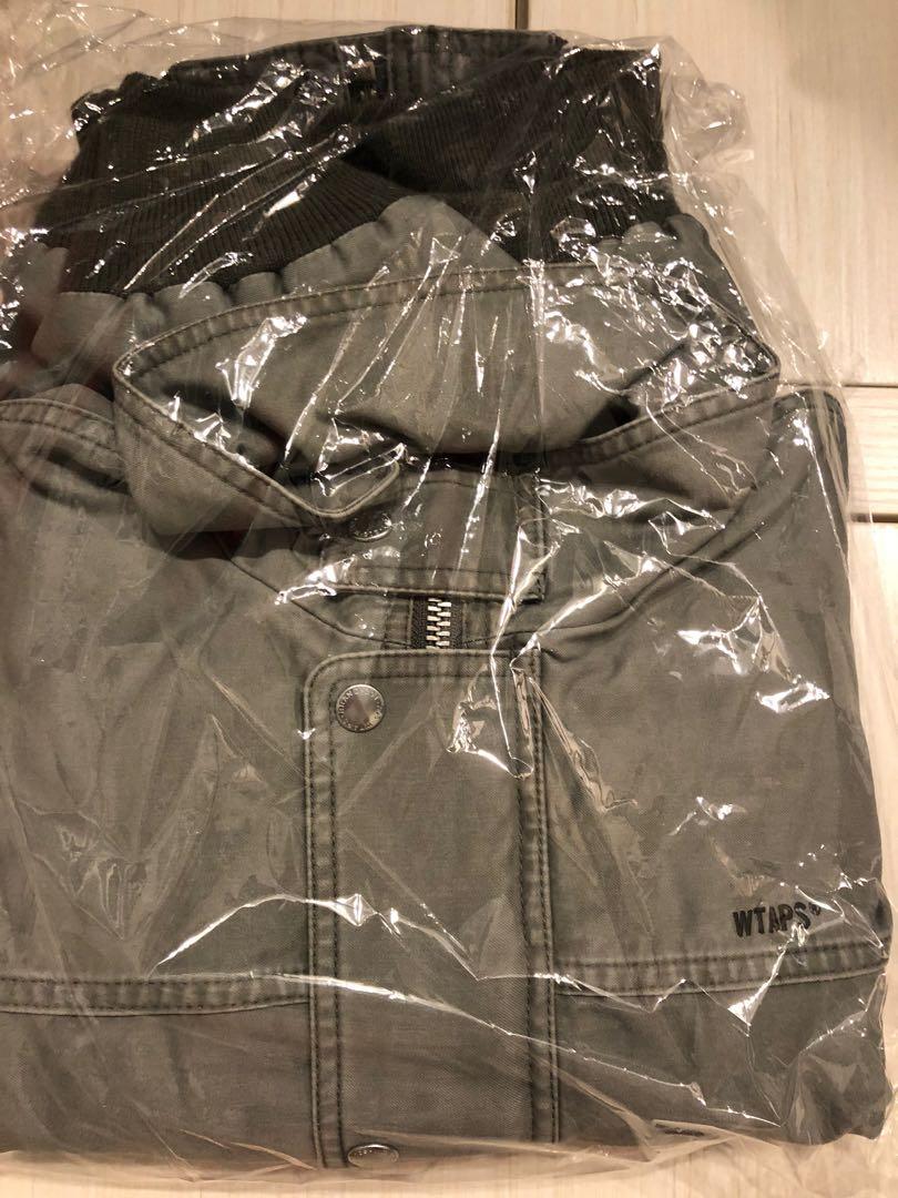 wtaps 20ss fad jacket cotton satin size s gray wtvua tet, 男裝 