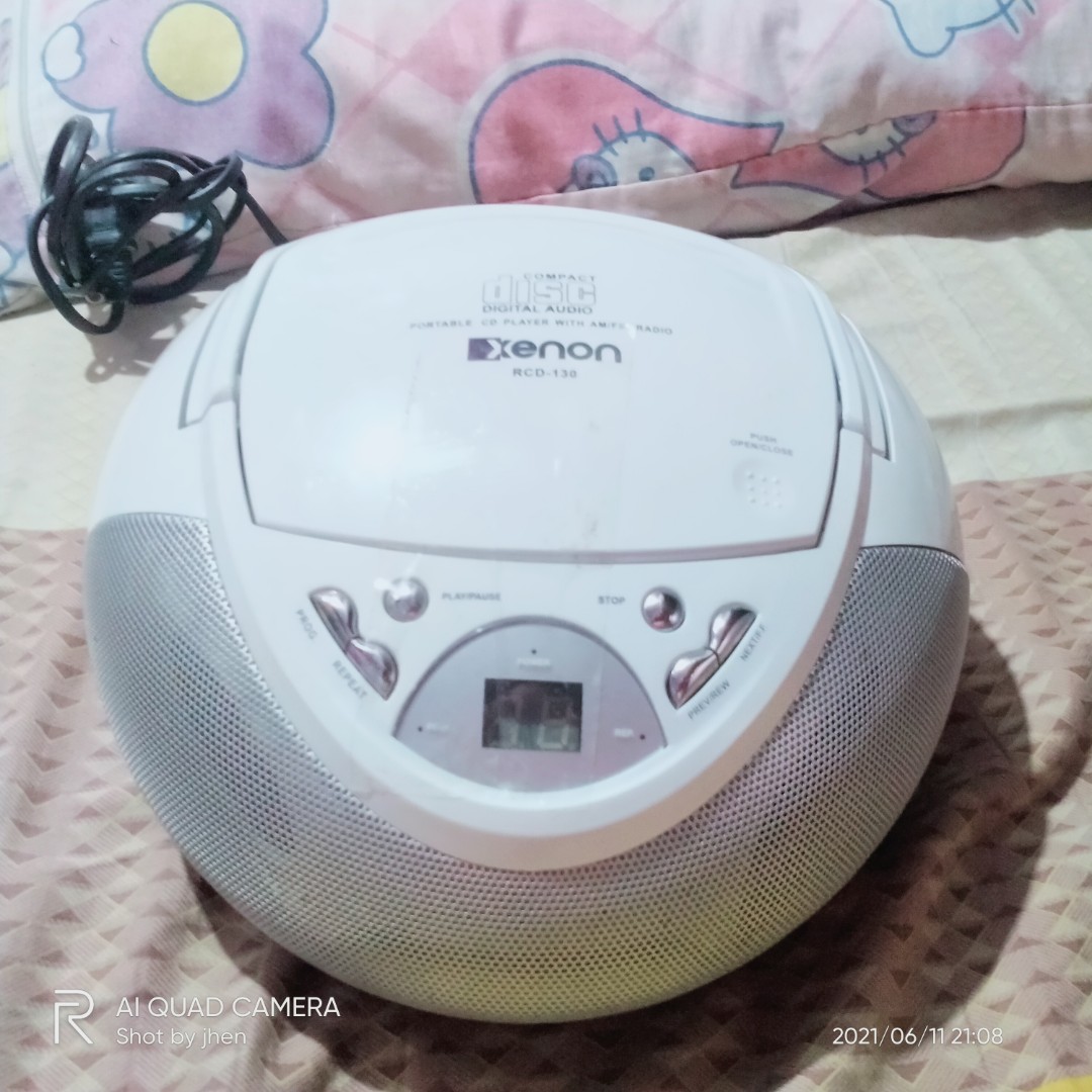 Xenon portable cd player with radio, Hobbies & Toys, Music & Media, CDs &  DVDs on Carousell