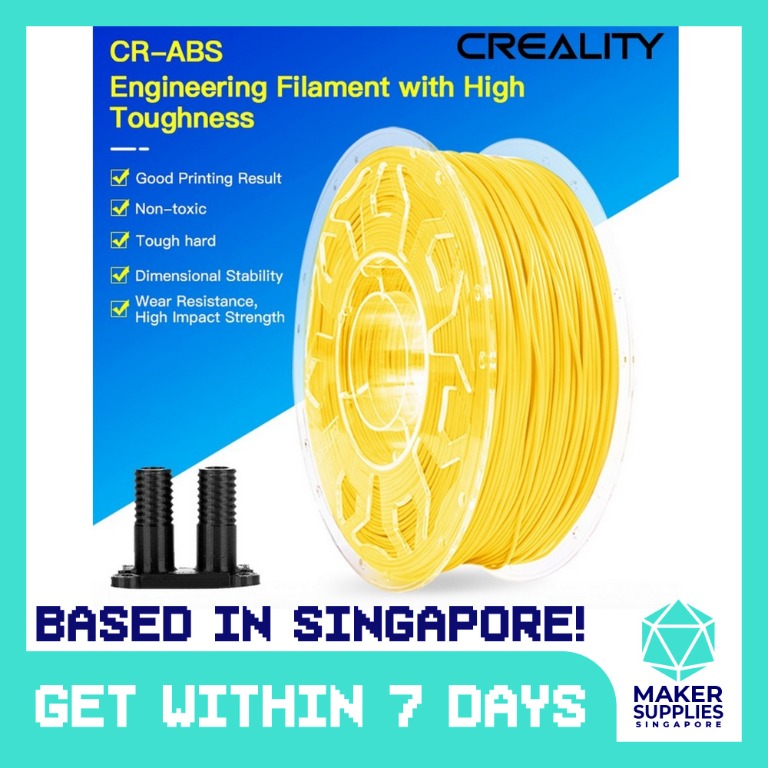 1 75mm 1kg Creality Cr Abs 3d Printer Filament White Black Print Printing 1000g Ender Cr Abs Makersupplies Singapore Computers Tech Parts Accessories Computer Parts On Carousell