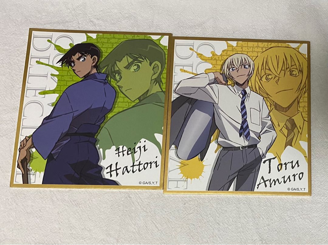 名偵探柯南色紙艾漫正版授權安室透服部平次請務必看清楚產品描述謝謝 其他 其他 Carousell