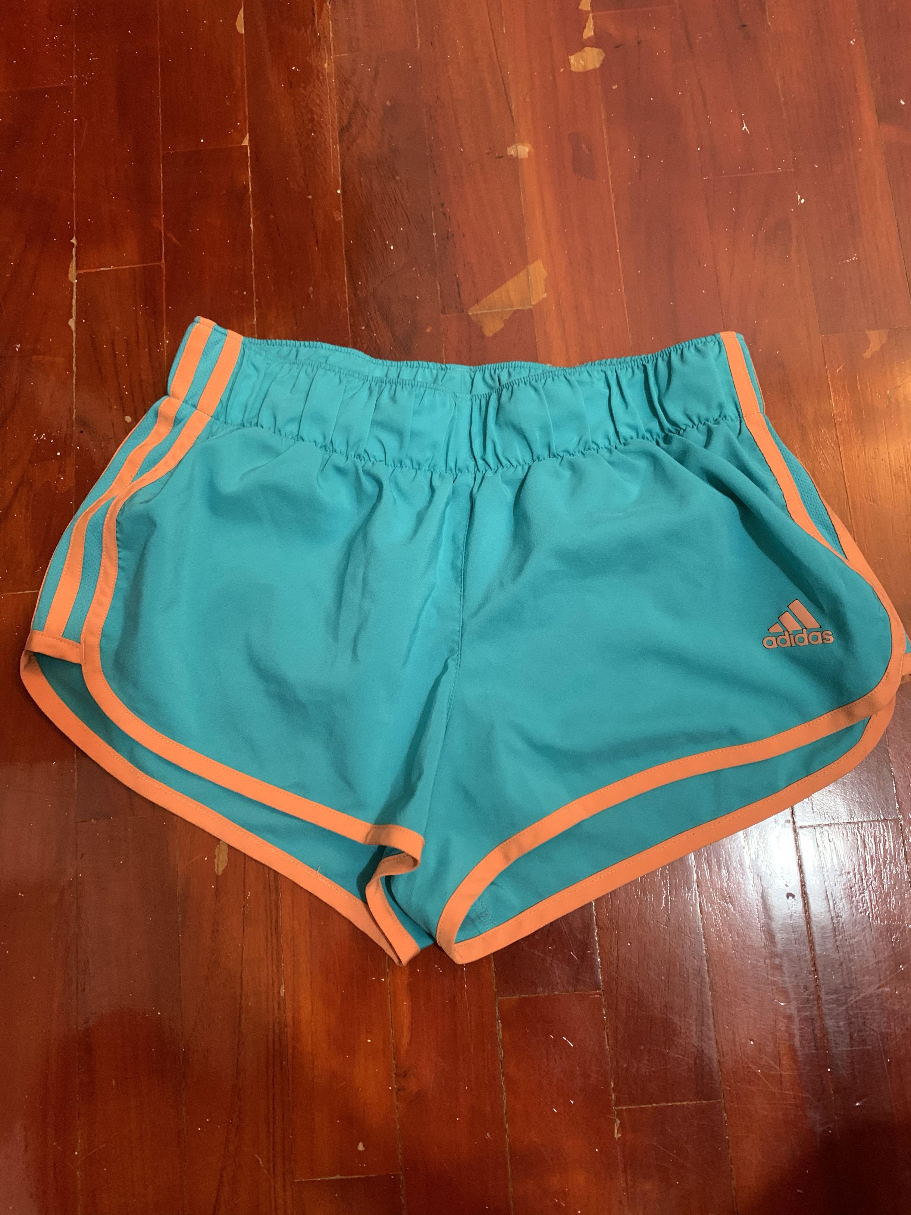 Turquoise running shorts
