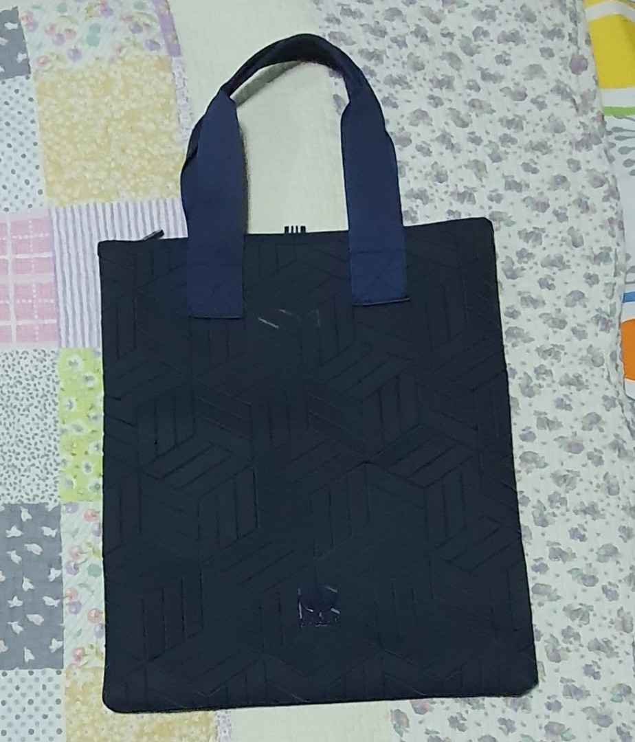 Adidas Original 3D Geo Tote Bag Navy Blue Women s Fashion Bags Wallets Tote Bags on Carousell
