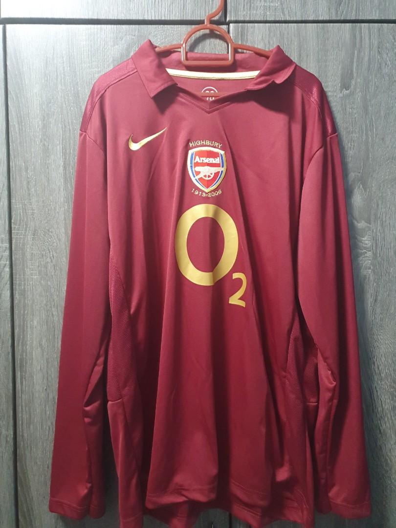 Arsenal retro jersey, Men's Fashion, Activewear on Carousell