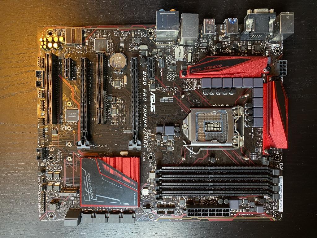 ASUS B150 PRO GAMING AURA RGB MOTHERBOARD, Computers & Tech, Parts