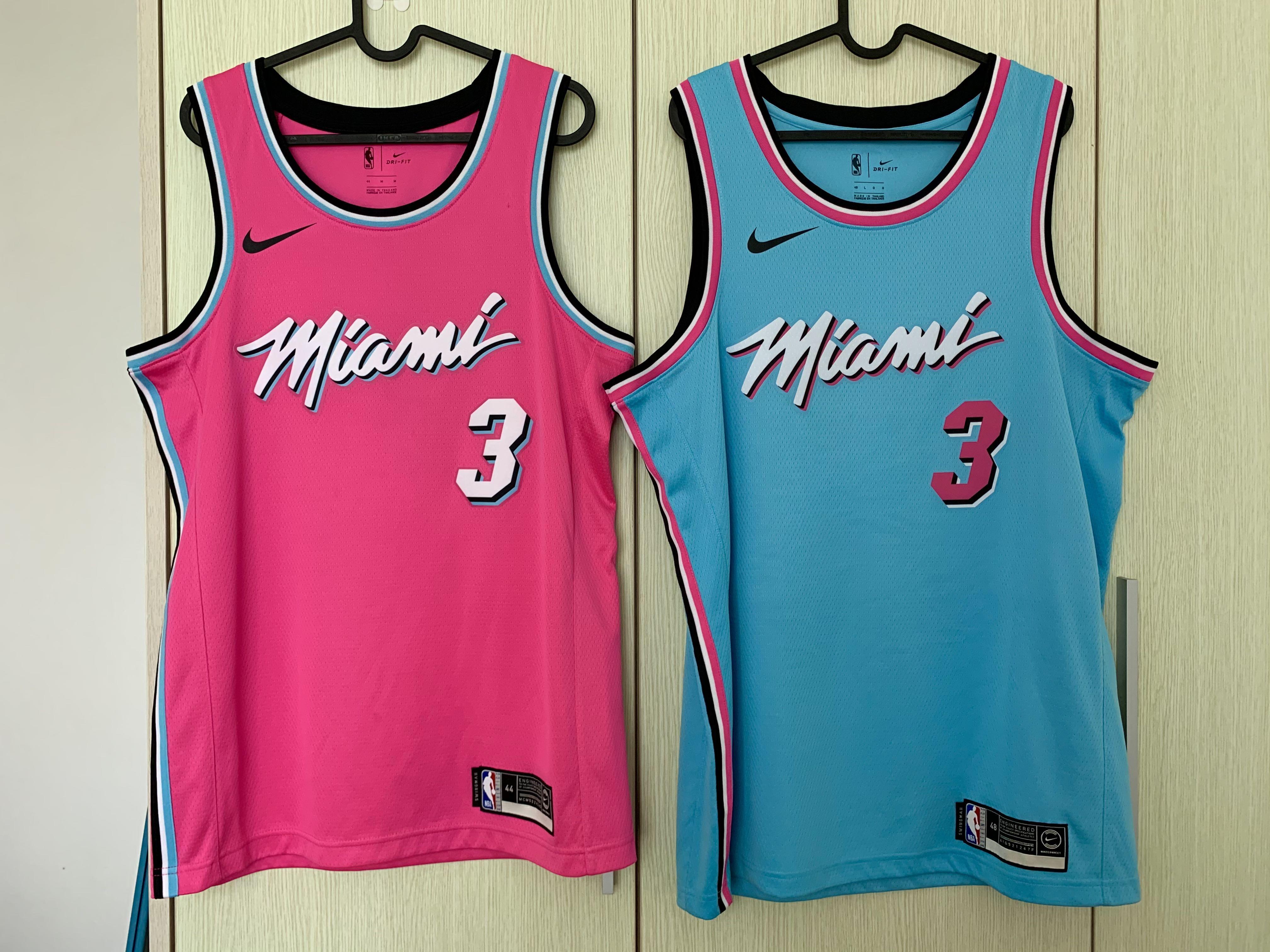 100% AUTHENTIC DWYANE Wade Nike Miami Heat Vice City Jersey Size