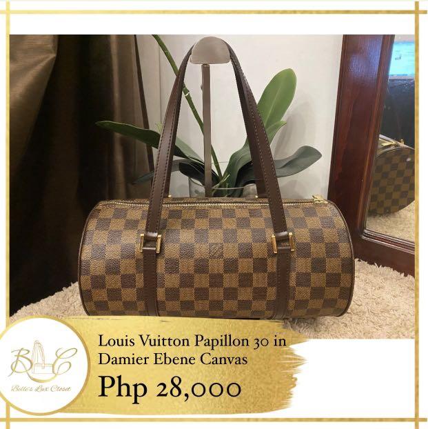 Louis Vuitton LV Damier Ebene Papillon 30, Luxury, Bags & Wallets on  Carousell