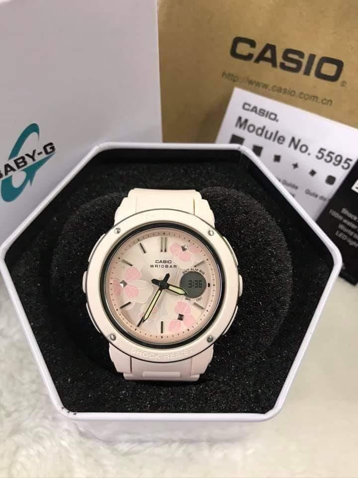 CASIO ベビーG 5595 ホワイトフラワー-