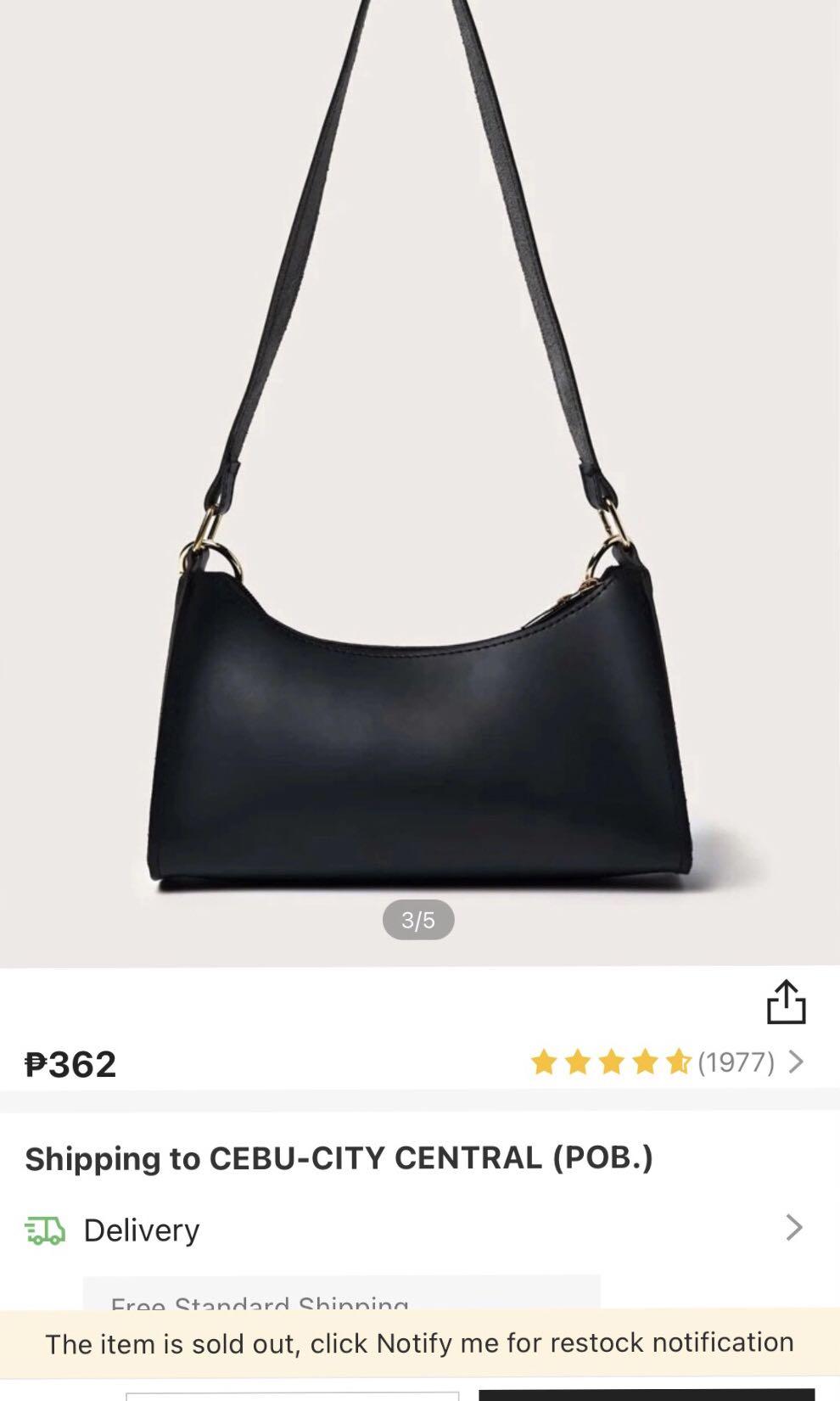 Black Kili Baguette Bag (Category: Shoulder Bags) located in Cebu City. Submitted by wardrobeful (Listing ID 1093888150, Image 2). Description: This is literally out of stock on Shein already but I’m selling mine here for a cheaper price!! such a steal!!.