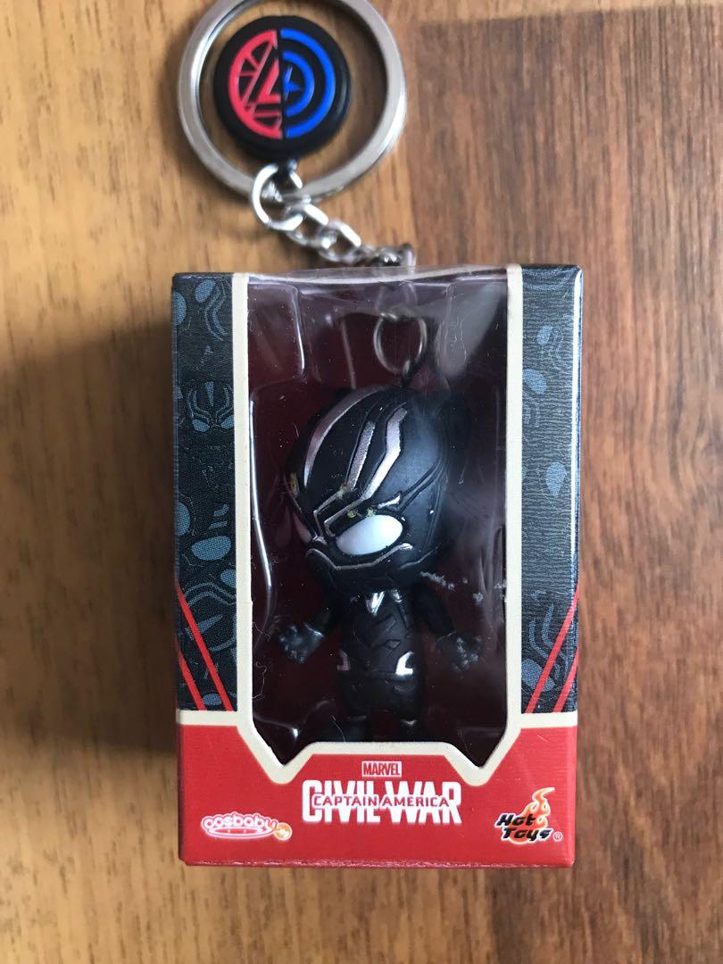 Marvel black top panther keychain