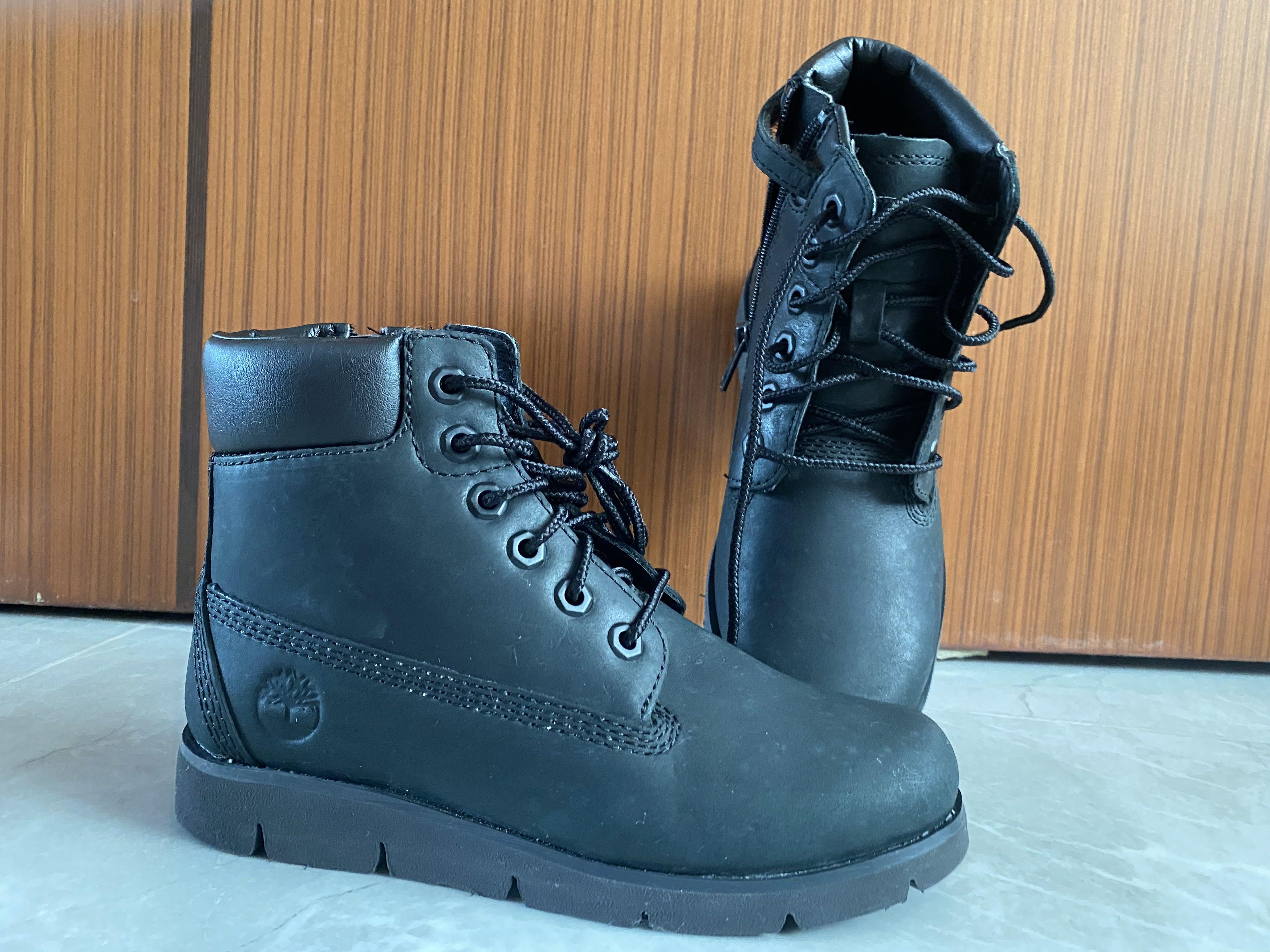 BN timberland boots unisex boys gals black authentic Babies Kids Babies Kids Fashion on Carousell