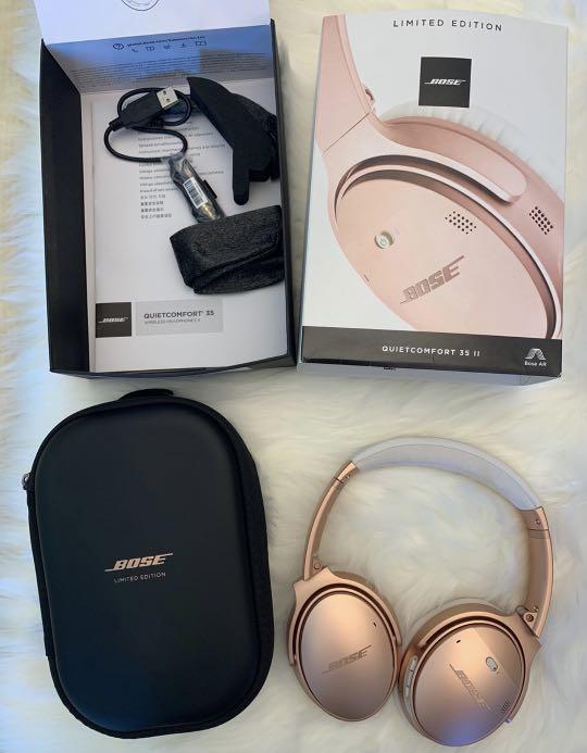 Bose Quietcomfort 35 Ii Noise Cancelling Headphones Qc35ii無線降噪耳機 錄音器材 耳機 Carousell