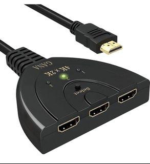 Brand new HDMI Switch 4k@30Hz,GANA Gold-Plated HDMI Switch swicher Splitter 3 Port Brand new HDMI Switch 4k@30Hz,GANA Gold-Plated HDMI Switch swicher Splitter 3 Port