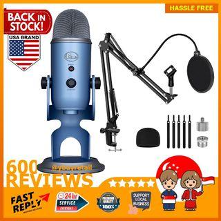 Blue Yeticaster Professional Broadcast Bundle With Yeti Usb Microphone Radius Iii Shockmount And Compass Boom Arm Audio Microphones On Carousell