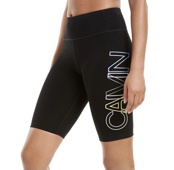 Calvin Klein Performance Outline Logo Bike Shorts, Women's Fashion,  Activewear on Carousell