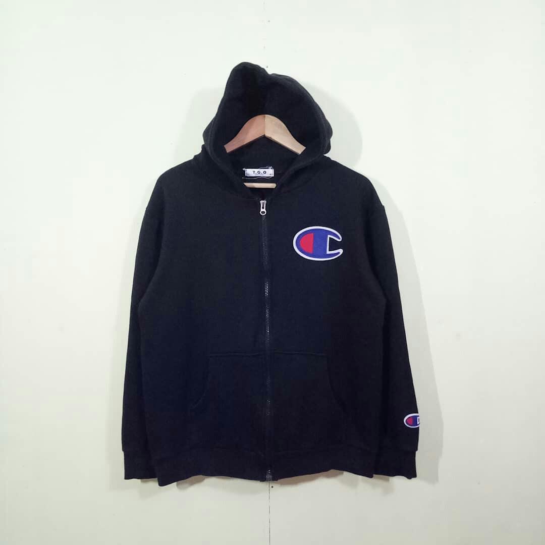 CHAMPION BIG LOGO HOODIE Men s Fashion Tops Sets Hoodies on