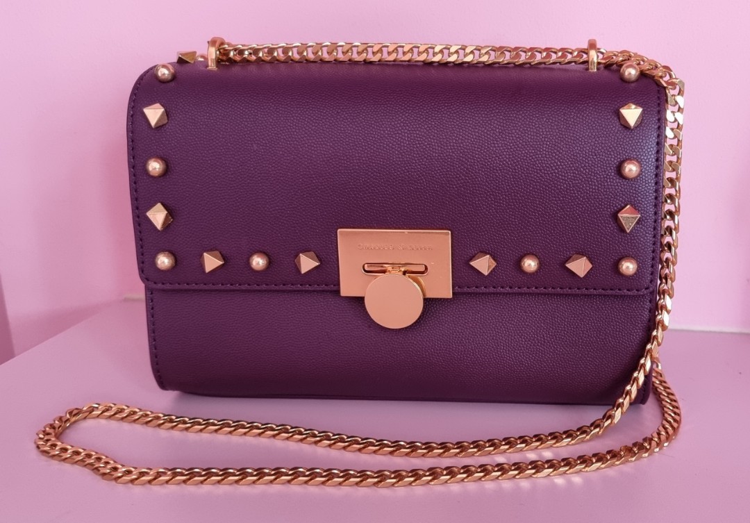 Charles and sales keith purple bag