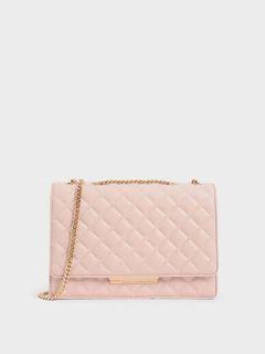 C&K quilted shoulder pearl