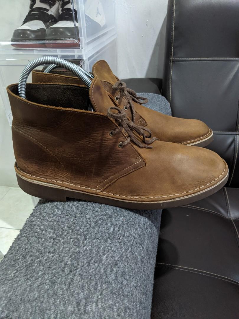 Clarks Acre Bridge Tan Leather Boots 11UK Men s Fashion Footwear