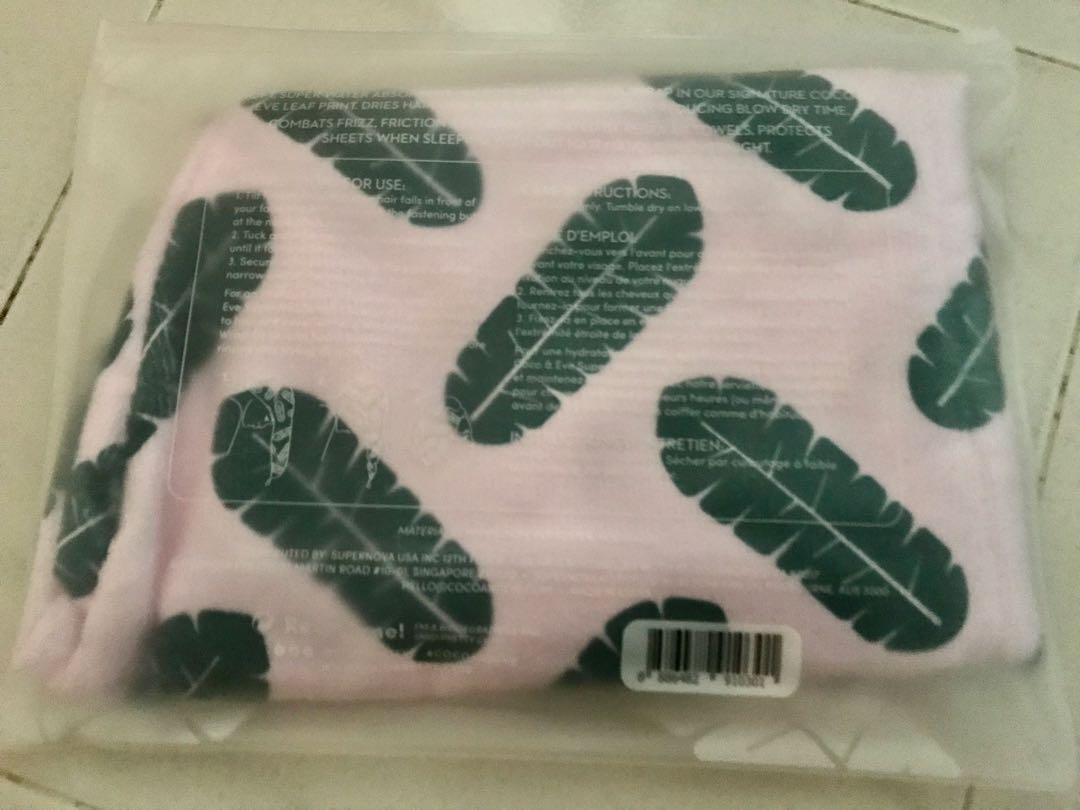Coco and Eve hair towel wrap , hair wrap , hair towel , hair shampoo