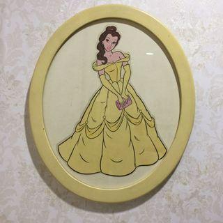 disney princess picture & frame                           💛 belle 💛 P:43 cm 💛 L:46.5 cm                                   💛 USA ORIGINAL