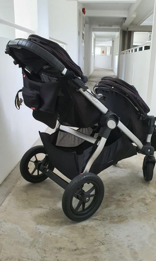 Double stroller Tandem Stroller City Select Babies Kids Going Out Strollers on Carousell