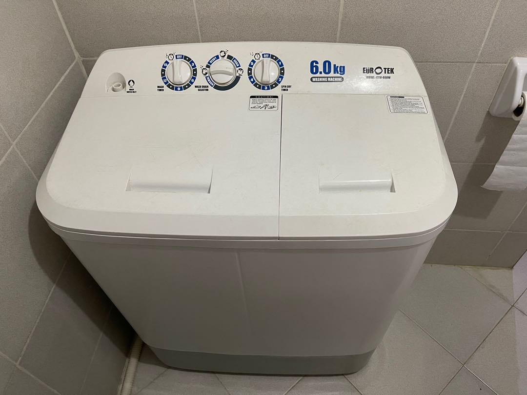 Eurotek 6 Kg Twin Tub Tv Home Appliances Washing Machines And Dryers On Carousell