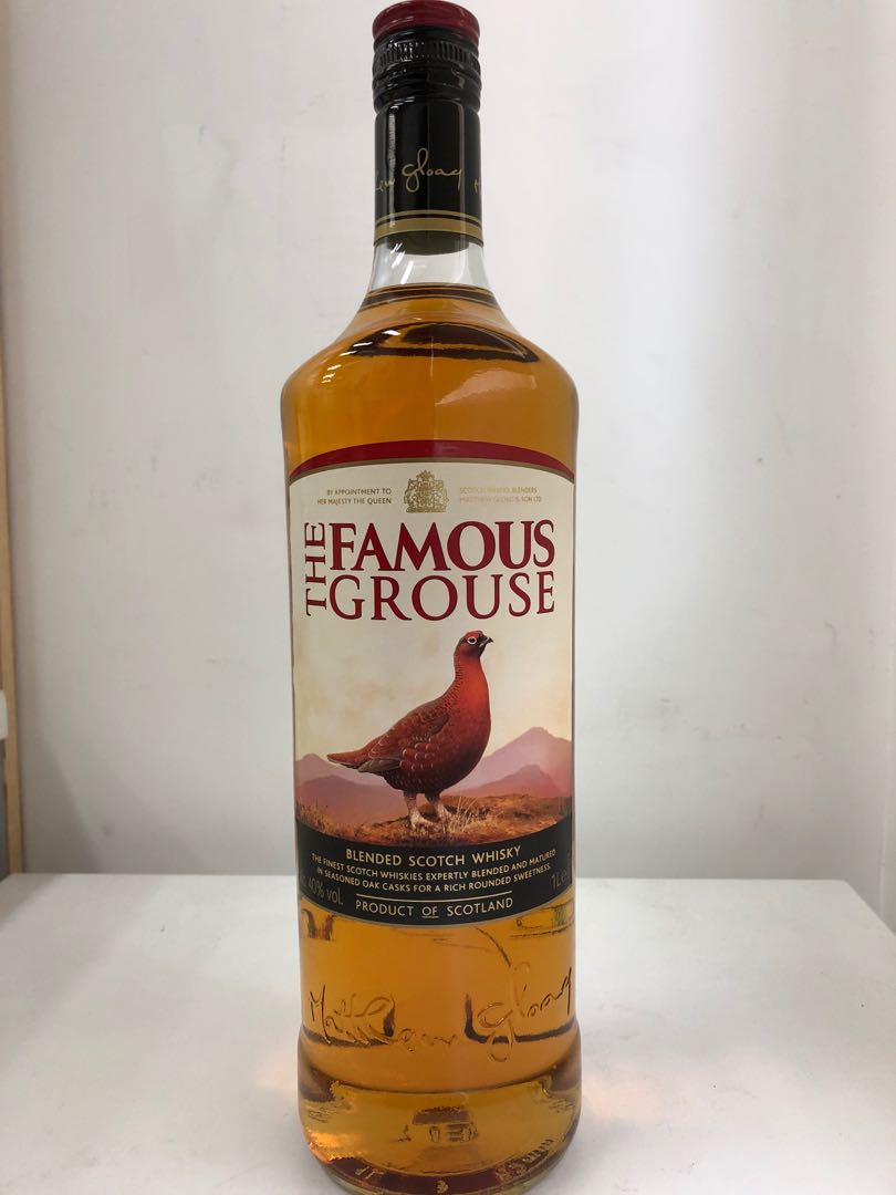 Famous Grouse Whisky, 嘢食 嘢飲, 酒精飲料- Carousell