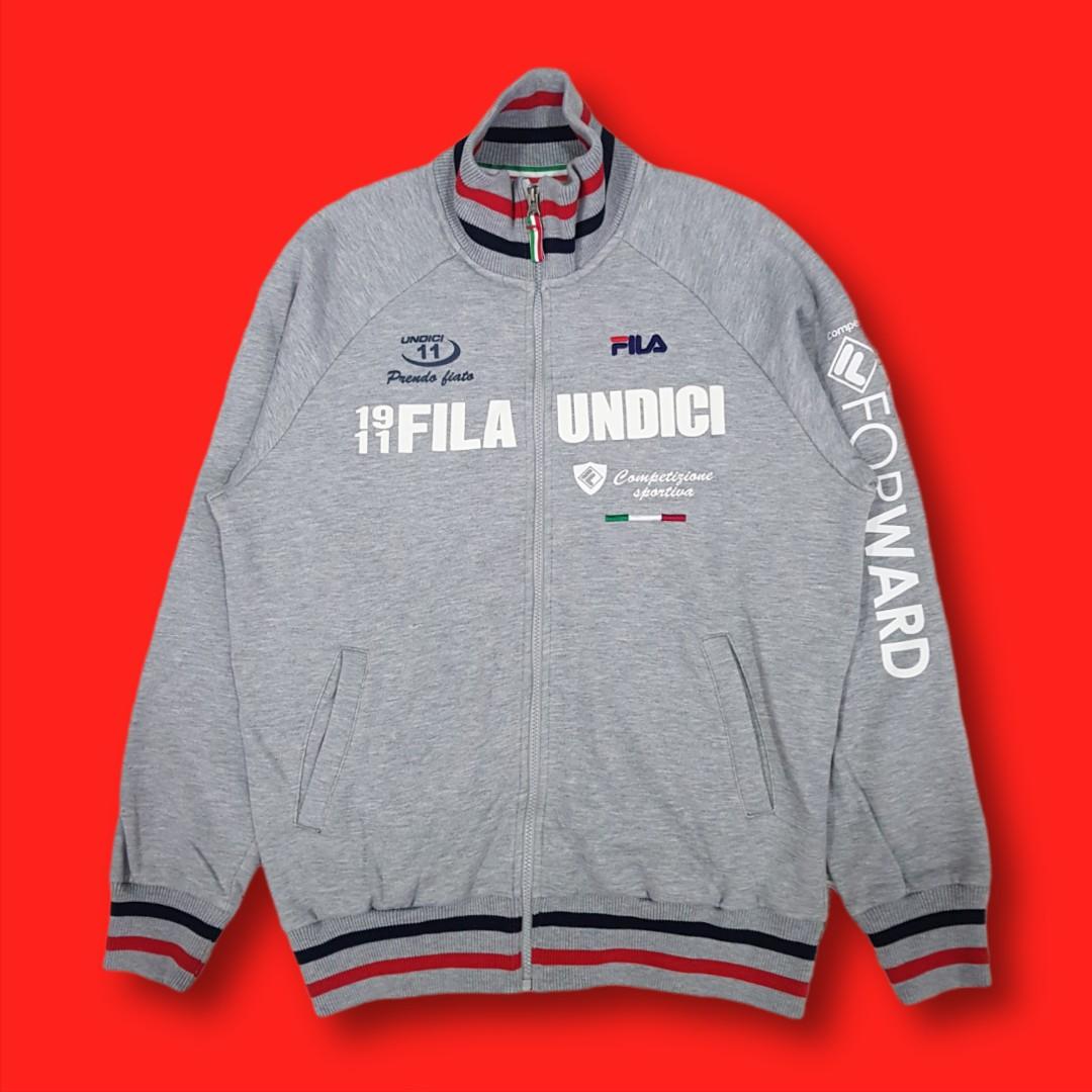 Fila Sweater Full Zip Men s Fashion Tops Sets Hoodies on