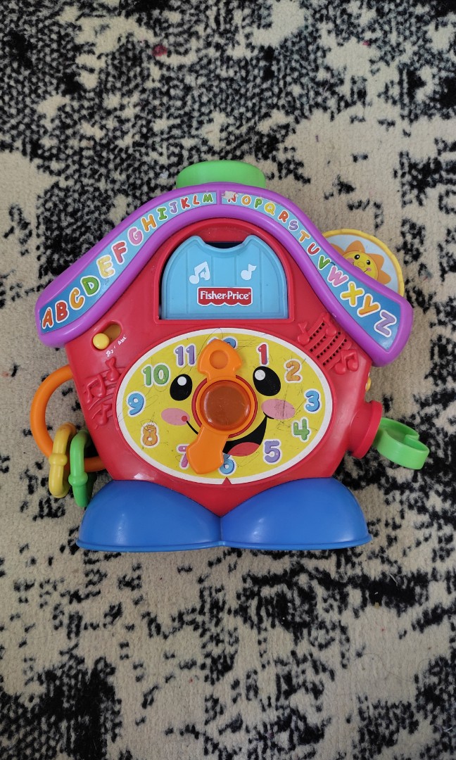 Fisher price clock & alarm, Bayi & Anak, Mainan & Baby Walker di Carousell