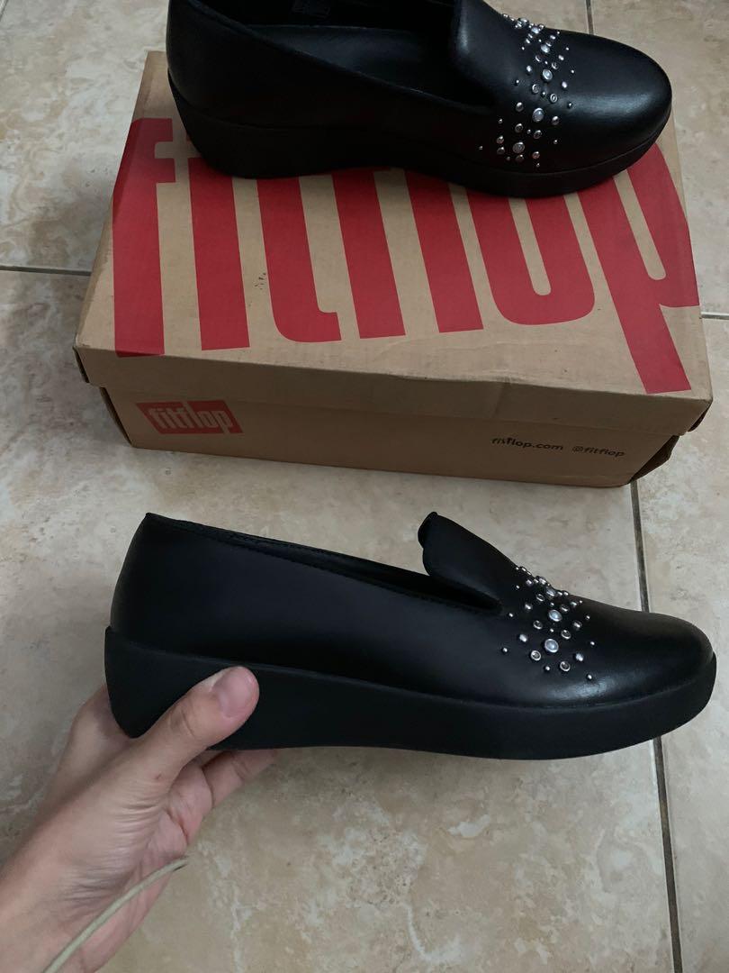 Fitflop Loafer Audrey Pearl Stud Original Hasil Diskon Fesyen Wanita Sepatu di Carousell