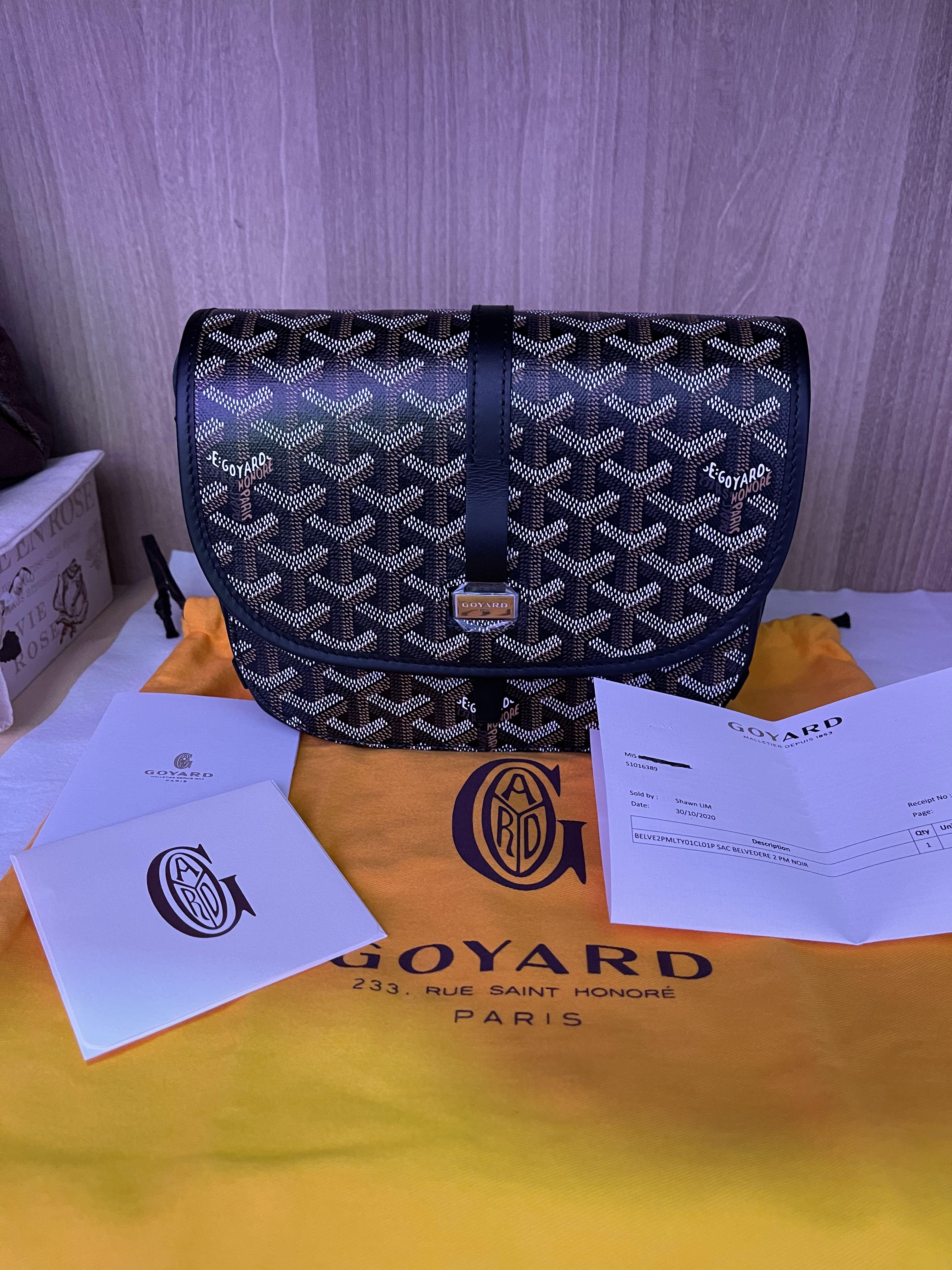 Goyard Belvedere black ,Brand new full set, Luxury, Bags & Wallets on  Carousell