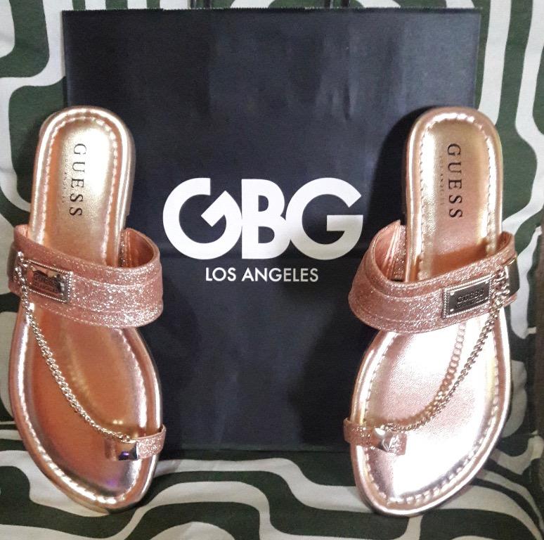 Rose gold 2025 guess sandals