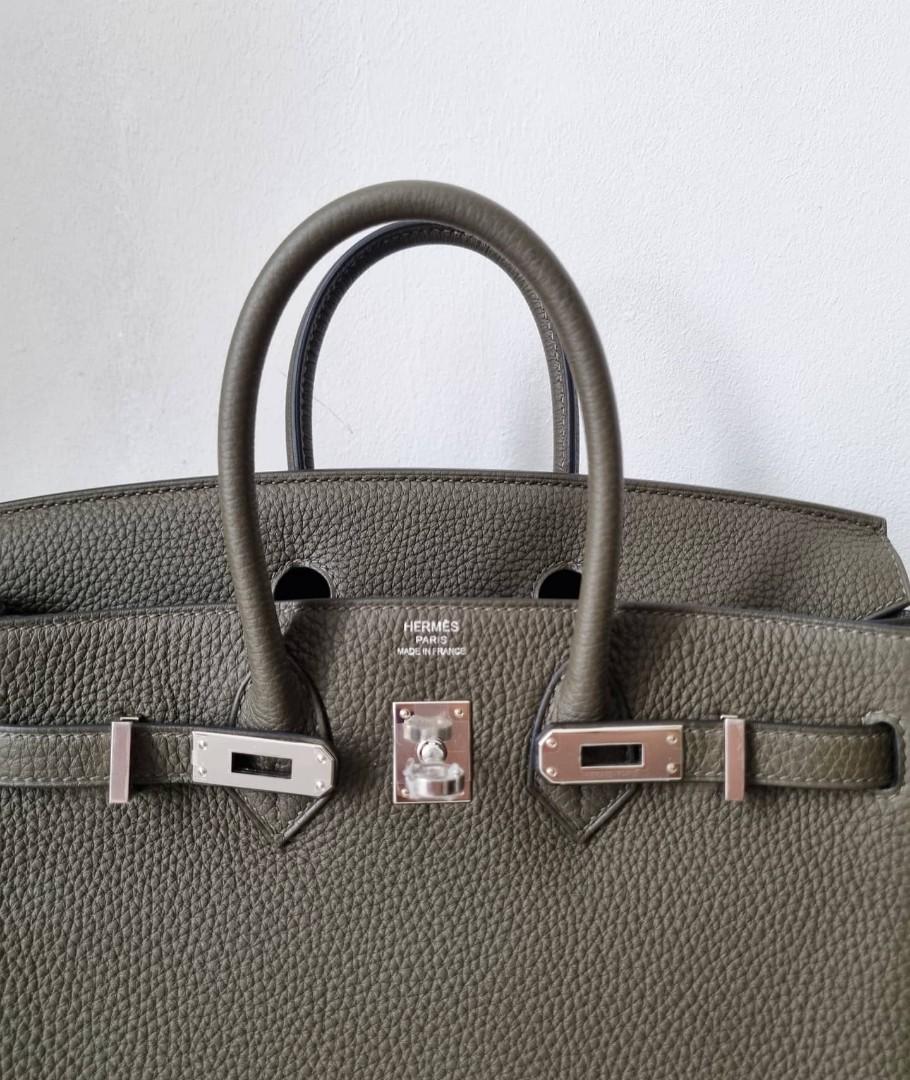 Hermes Birkin Bag 25cm Vert Maquis Togo Gold Hardware