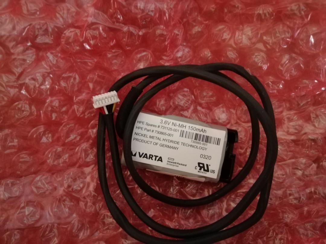 Hp 001 3 6v Ni Mh 150mah Battery With 24 Cable For Dl580 Gen9 Server Computers Tech Parts Accessories Computer Parts On Carousell
